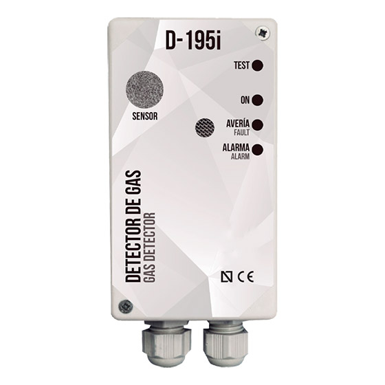 Detector De Gas Domestico D-195i Sensor Catalitico Remoto Alimentacion 12  Vdc Gas Butano Propano C3h8