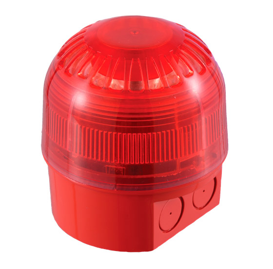AS367] Sirena de alarma de policarbonato con flash estroboscópico para  interior/exterior para tubo visto. 32 tonos. IP65. 24Vcc. Roja. - Datsa  Seguridad